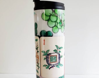 Mahjong, vollständig geschnitzte Fliesen, Thermobecher 16 oz.