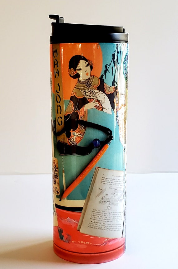 Mahjong Collage, Thermal Tumbler 16 oz.