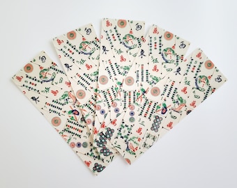 Segnalibri a tema tessere Mahjong, immagini di tessere da un set vintage di osso e bambù