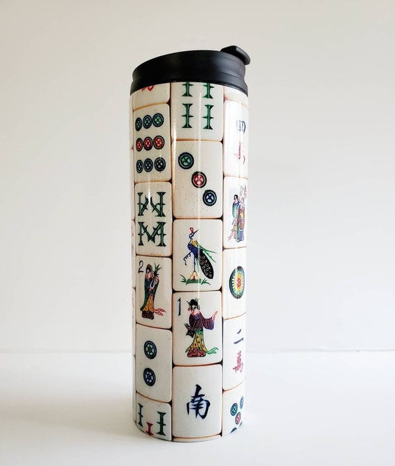 Mahjong, Vintage Tiles, Thermal Tumbler 16 oz.