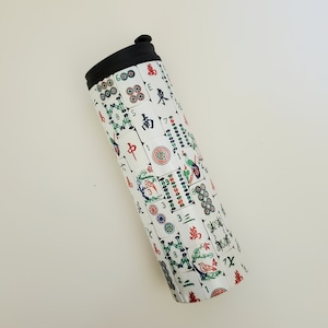 Vintage Mahjong Bone and Bamboo Tile Theme, Thermal Tumbler 16 oz.