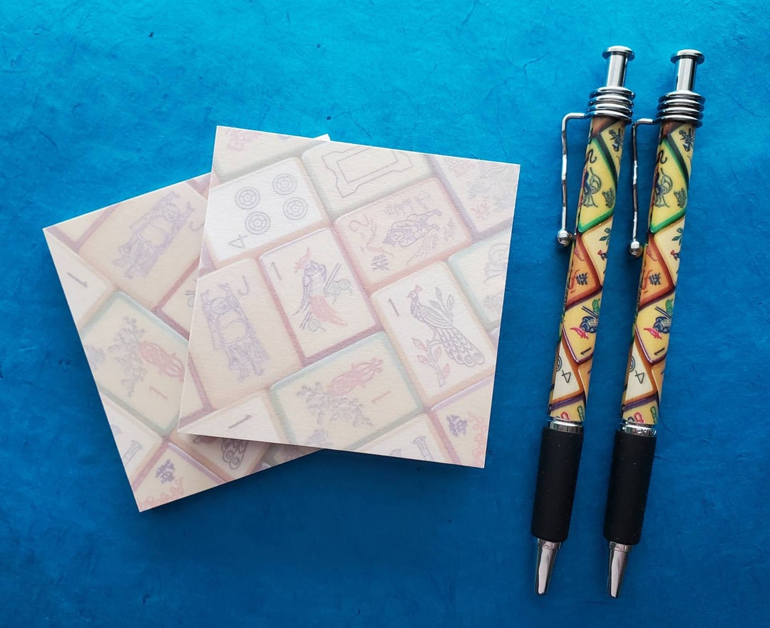 Enrobed Tiles, Two Sets of a Pen and Sticky Note Pad ~ Inspired by ...