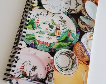 Photo Cover of Mahjong and Chinese Motif China, Notebook, 80 Lined Pages