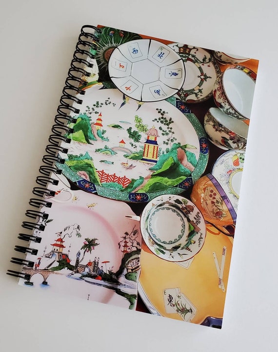 Photo Cover of Mahjong and Chinese Motif China, Notebook, 80 Lined Pages