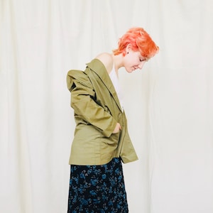 Vintage Oversized Cotton Blazer