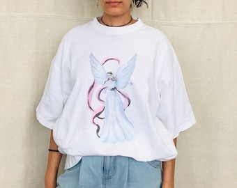 90's oversized Angel T-shirt - Small - Medium - Large -XL