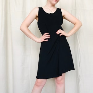 Vintage 90s Black Sleeveless Mini Dress Size Small/Medium