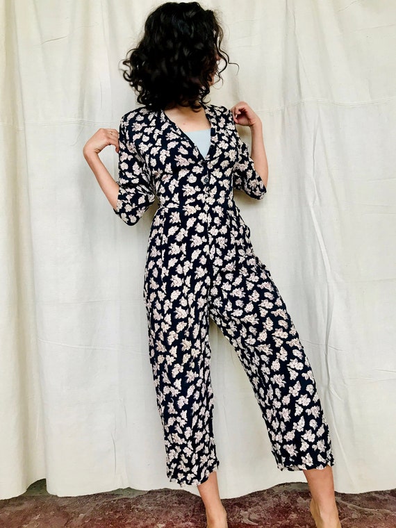 Vintage Floral Jumpsuit - image 2