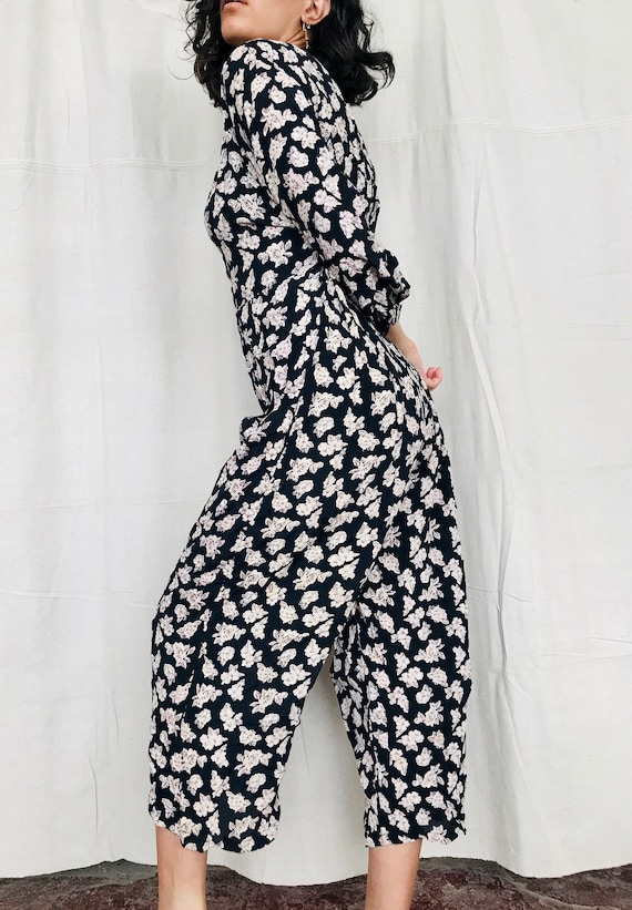 Vintage Floral Jumpsuit - image 1