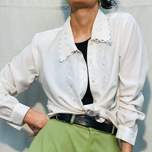 Vintage Dainty White Blouse