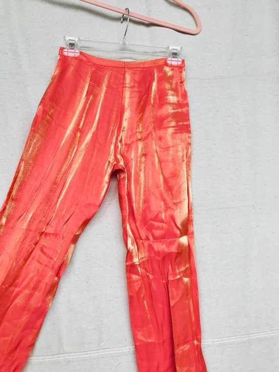 Vintage Shimmer Pant - Orange / Red - XS