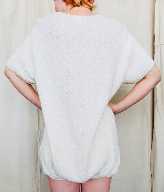White Bubble Sweater VTG - image 5
