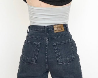 High Waist Navy Jeans