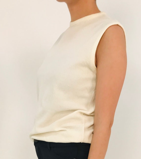 Vintage White Knit Tank - image 2