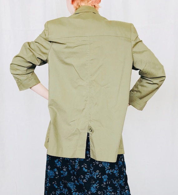 Vintage Oversized Cotton Blazer - image 4