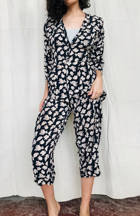 Vintage Floral Jumpsuit - image 4