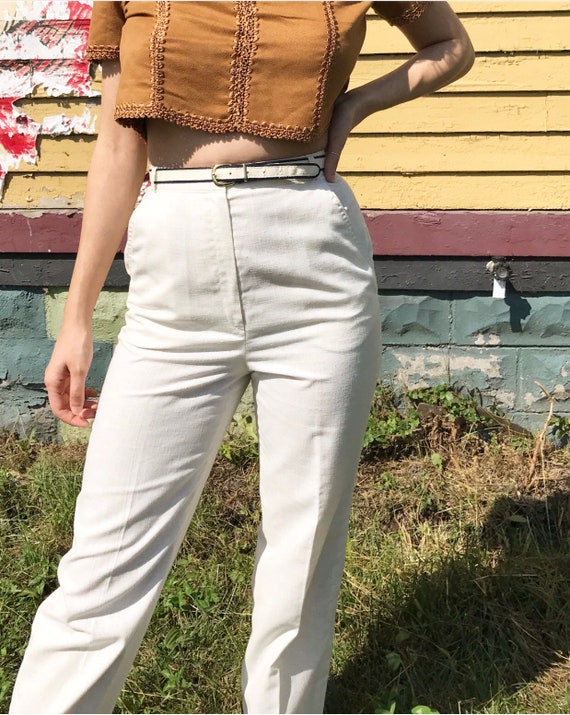 High Waisted Vintage Trousers - image 5
