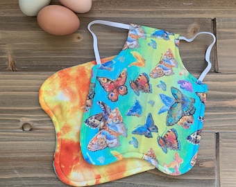 Chicken Saddle/Hen Apron-Butterflies