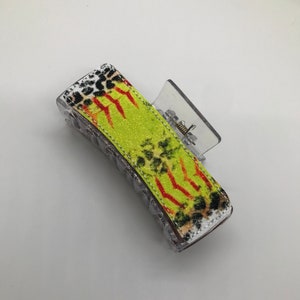 Hair Claw Clip-Softball/Leopard