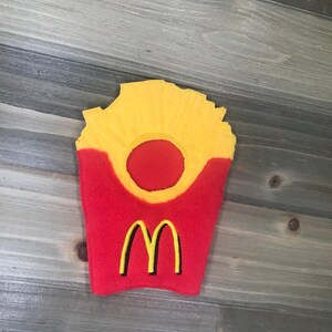 French Fry Costume for Elf | 12&quot; Elf Doll Sweatshirt | Christmas Elf Sweater | Elf Prop | Elf Sweater | Elf Doll Clothes | Elf Outfit