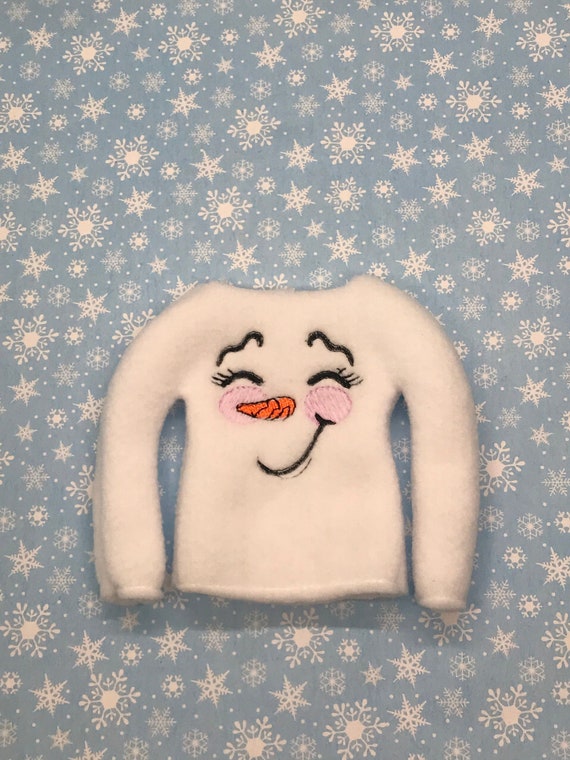 Snowman face deals sweater