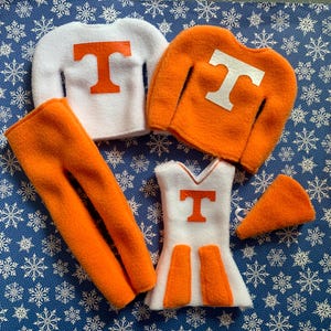 Tennessee Sweater for Elf | 12&quot; Elf Doll Sweatshirt | Christmas Elf Sweater | Elf Prop | Elf Costume Sweater | Elf Doll Clothes | Elf Outfit