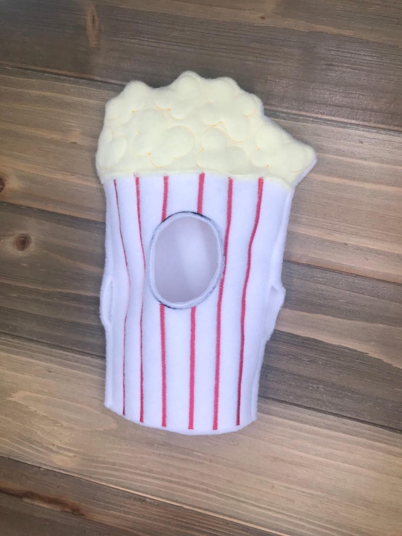 Popcorn Costume for 12" Elf Doll: Festive Fleece Christmas Sweater image 3