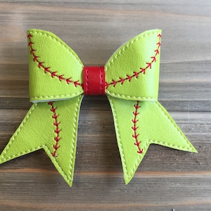 Softball Cheer Hair Bow