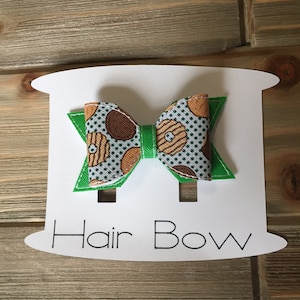 Cookie Hair Bow - updo hair, teen accessories, hair clips for girls, gifts for her, trendy hair clamps, for thick hair, cute hair, handmade
