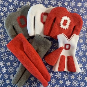 Ohio State Sweater for Elf | 12&quot; Elf Doll Sweatshirt | Elf Sweater | Elf Prop | Elf Costume Sweater | Elf Doll Clothes | Elf Outfit