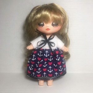 Na Na Na Surprise Doll Dress Handmade — &quot;Anchors and Hearts&quot;
