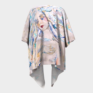 Rebirth of Venus Draped Kimono Shawl