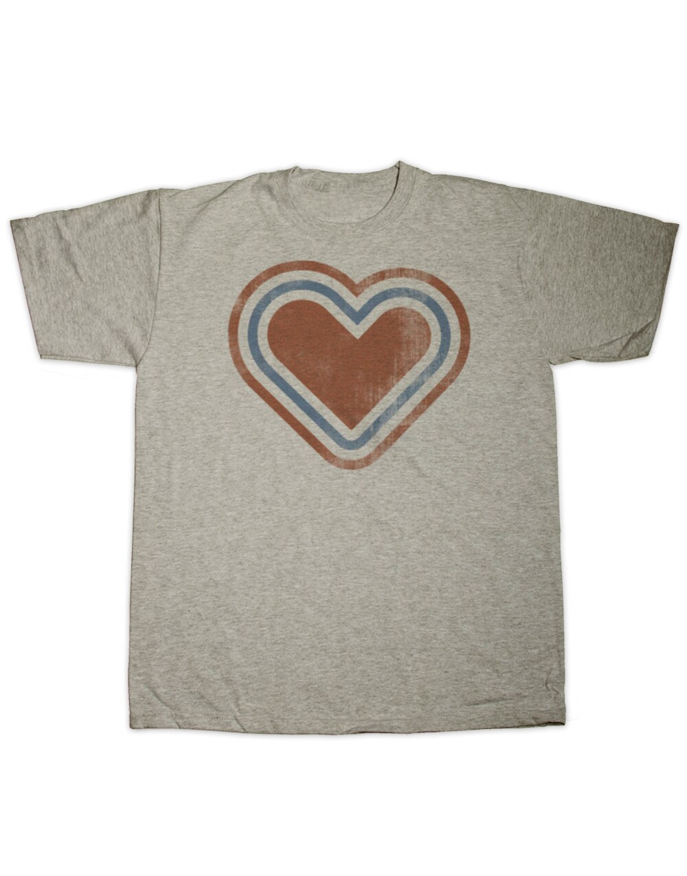 Image of Brown Heart Ladies Fit T Shirt