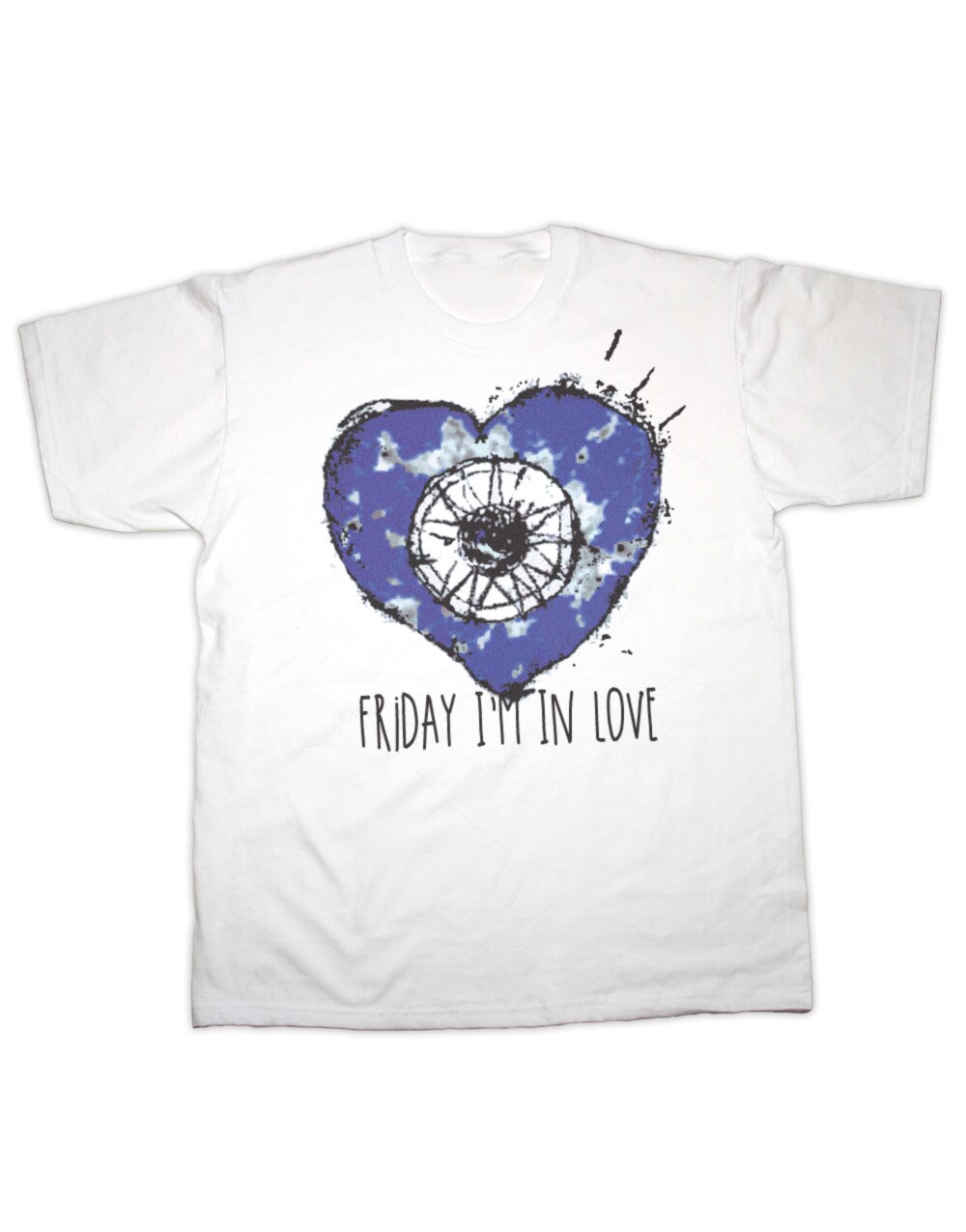 Image of Friday I'm in Love Heart Ladies Fit T Shirt