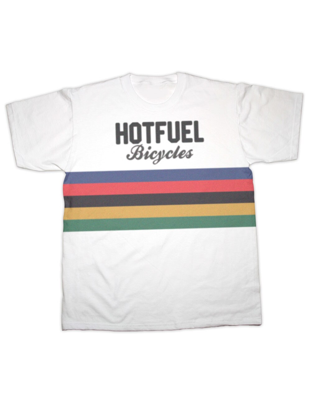 Image of Hotfuel Bicycle Stripes Ladies Fit T Shirt