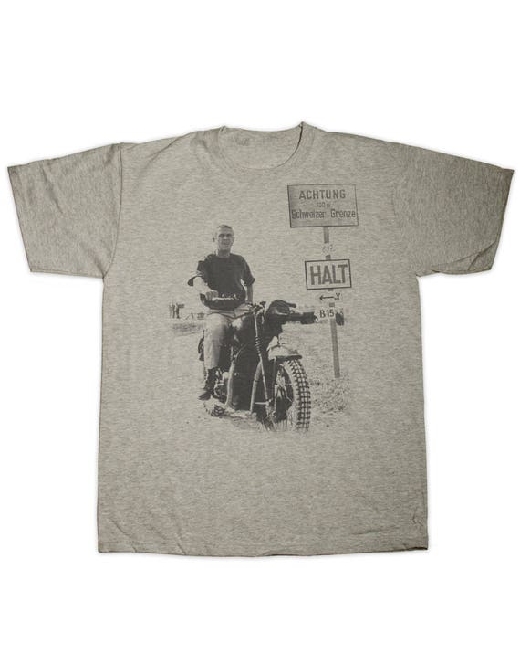 Hoodie for Men Women The Great Escape Steve McQueen Preshrunk 100/_ hand made silk screen T shirt