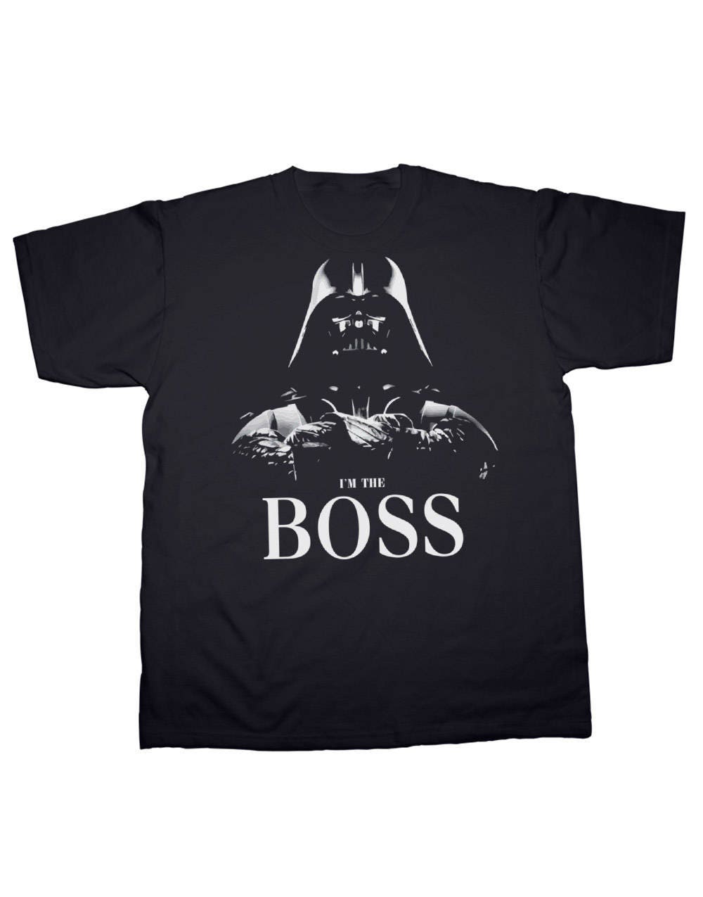 Image of Darth. I'm The Boss Print Ladies Fit T Shirt