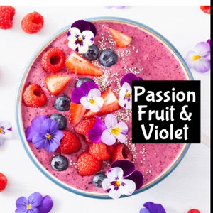 PASSION FRUIT VIOLET Handmade Perfume Cologne Beard Massage Oil Body Spray splash epd shimmer mist Bubble Bath lotion beauty moisturizing