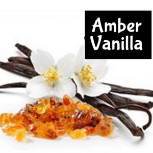 AMBER & VANILLA Handmade Fragrance EDP Perfume Cologne Room Linen Spray Shimmer Moisturizer Lotion Splash Beard Massage Bath Body Beauty Oil