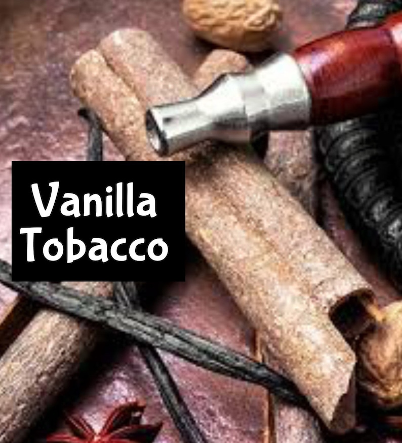 May include: Close-up of a brown wooden hookah bowl with a metal stem and a black background. The bowl is filled with brown tobacco and the text "Vanilla Tobacco" is visible in the image.