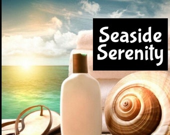 SEASIDE SERENITY Moisturizing Shimmer Hair Body Splash EDP Perfume Cologne Beauty Lotion Room Linen Spray Bath Fragrance Beard Massage Oil