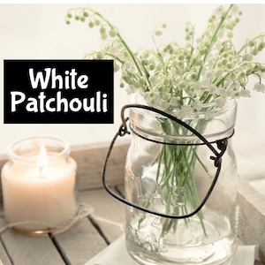 WHITE PATCHOULI Handmade Women&#39;s Men&#39;s Perfume Cologne edp Room Linen Spray Fragrance Beard Massage Bath Dry Oil Scrub Body Spray