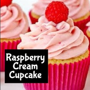 RASPBERRY CREAM CUPCAKE Handmade edp Perfume Cologne Room Linen Spray Fragrance Massage Beard Beauty Oil Shimmer Silky Lotion Body Splash