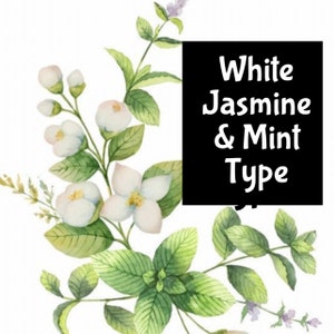 MINTY WHITE JASMINE dupe Handmade edp Perfume Cologne Linen Spray Fragrance Massage Beard Beauty Oil Shimmer Moisturizer Lotion Body Splash