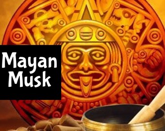 MAYAN MUSK Handmade 10ml 1/3oz uncut body oil perfume oil fragrance oil Halloween vanilla sandalwood traditional earthy magic women's men's