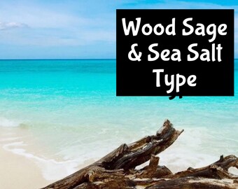 SALTY WOOD SAGE dupe Handmade edp Perfume Cologne Room Linen Spray Fragrance Massage Beard Beauty Oil Shimmer Moisturizer Lotion Body Splash