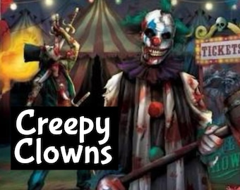 CREEPY CLOWNS Roll On Perfume Cologne Fragrance Body Beard Oil Shimmer Wash Beauty Room edp Spray Lotion Cream Soap Scrub Polish
