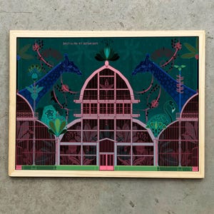 Cartel BESTIARIO Y BOTÁNICA / Los grandes invernaderos del parque Tête d’Or
