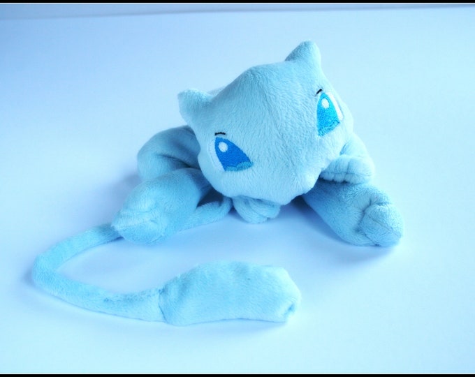 Pokemon Mew Blue Handmade Pocket Plush