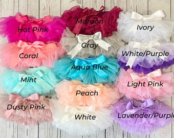 Ruffle Tutu Bloomer: Baby Nappy Cover, Cake Smash Outfit